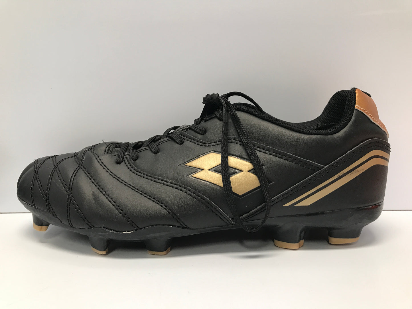 Soccer Shoes Cleats Men's Size 7.5 Lotto Black Gold Excellent