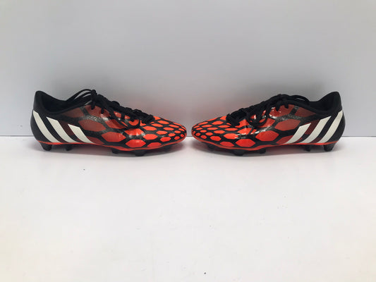 Soccer Shoes Cleats Men's Size 9.5 Adidas Preditor Black Orange White Excellent