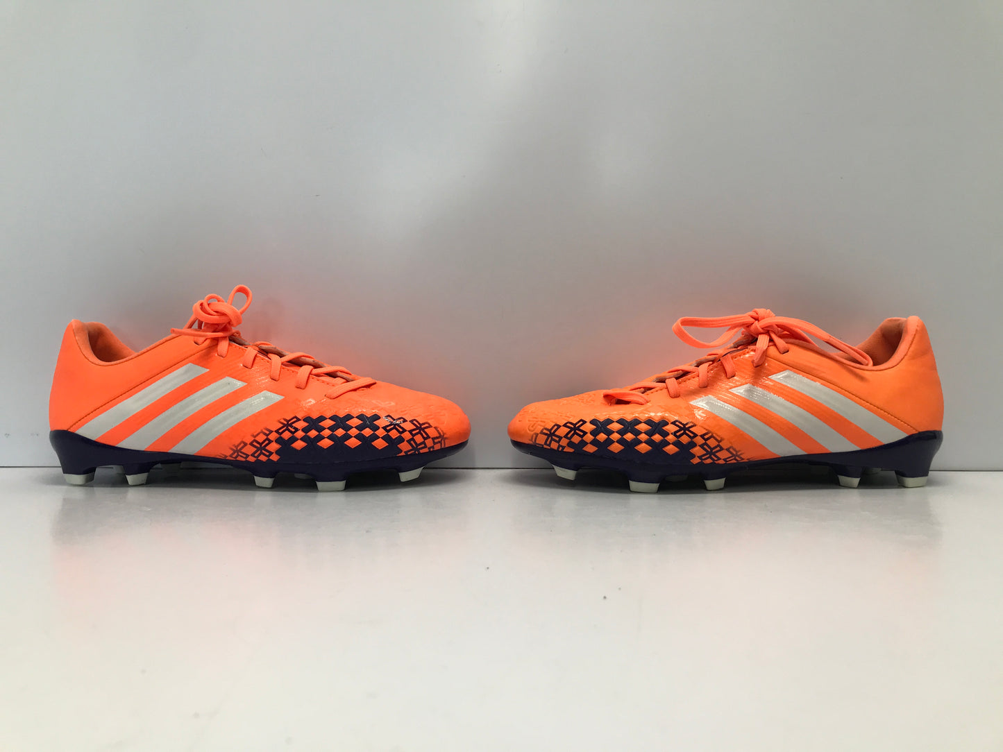 Soccer Shoes Cleats Women's Ladies Size 4 Adidas Absolado Tangerine Blue Like New