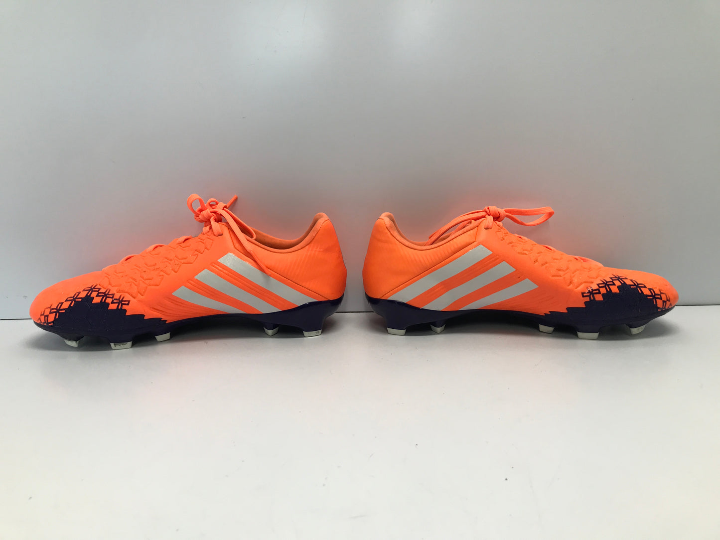 Soccer Shoes Cleats Women's Ladies Size 4 Adidas Absolado Tangerine Blue Like New