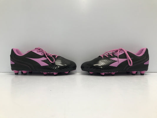 Soccer Shoes Cleats Women's Ladies Size 6 Diadora Black Purple Like New