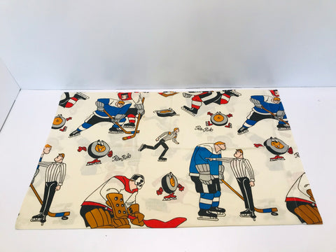 Vintage 1970 Hanna Barbera Peter Puck RARE Hockey Pillow Case Standard Size