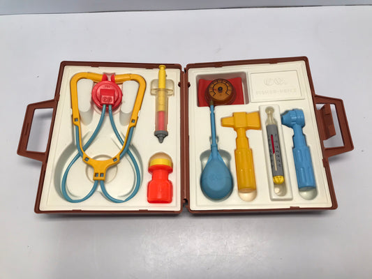 Vintage 1970's Fisher Price Toys Original RARE Doctor Medical Kit Complete