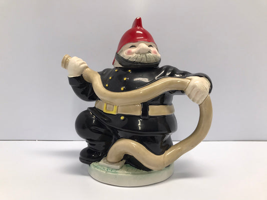 Vintage Cermaic Teapot Retro J Lubar Fireman By Roy Simpson Made In Japan Rare