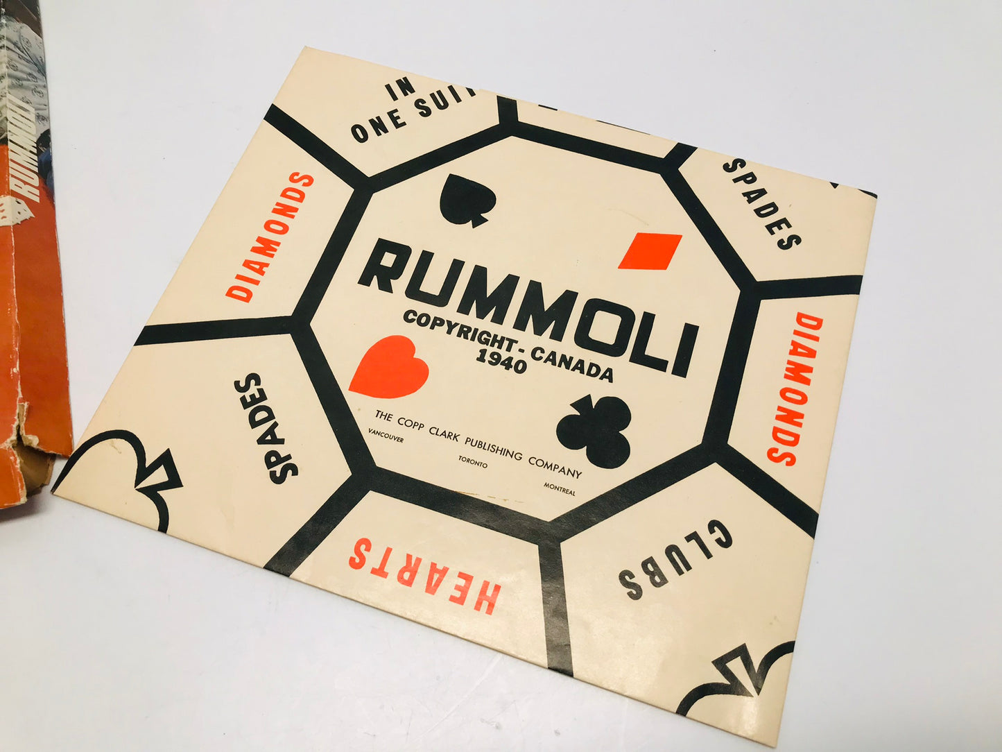 Vintage Rummoli Play Sheet Made In Canada With Original Box