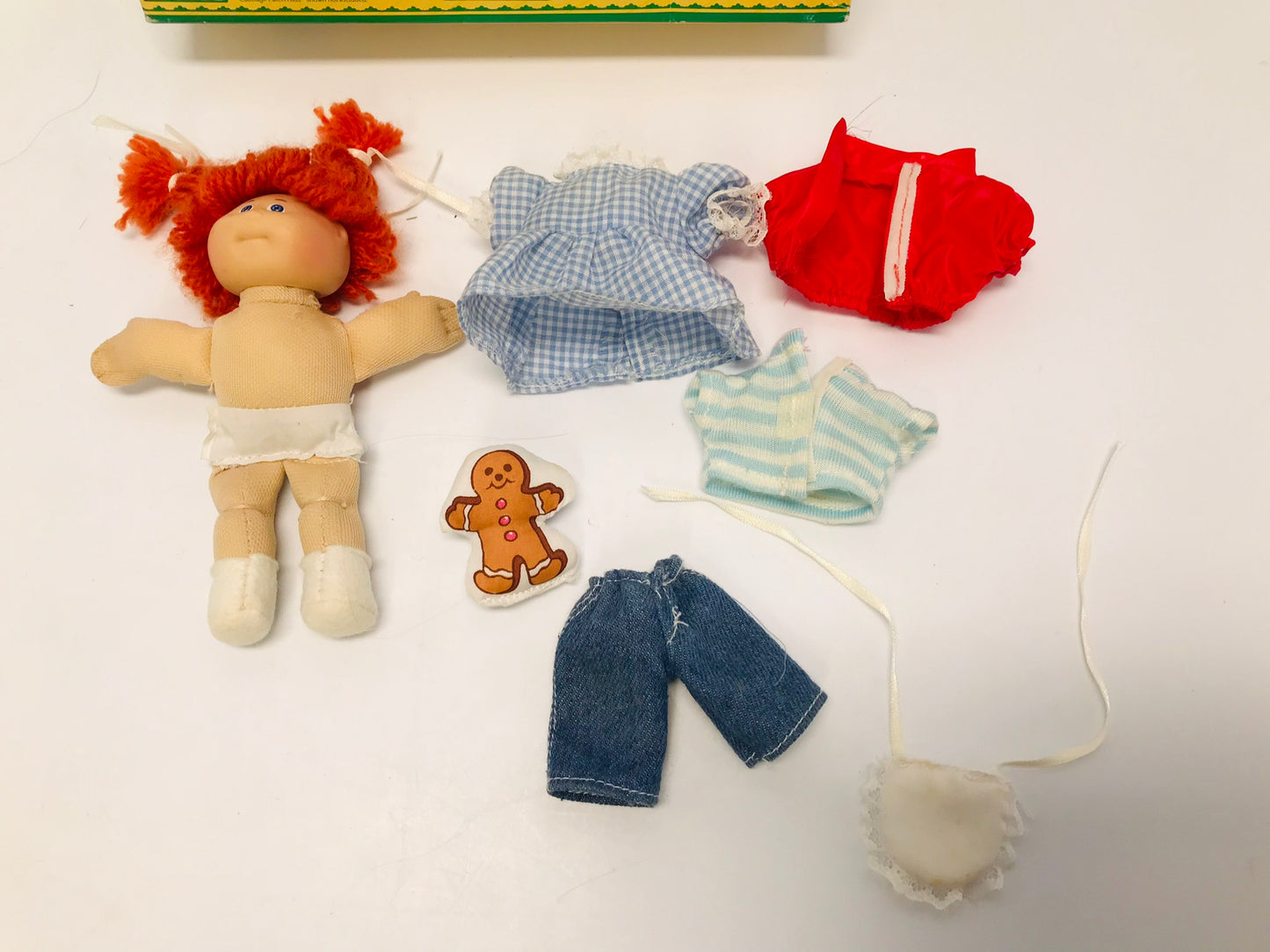 Vintage Toys 1984 Cabbage Patch Playmate Mini Soft Doll and Accessories