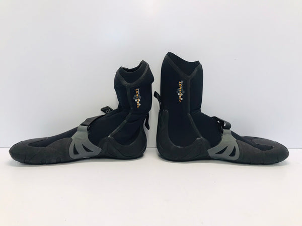 Wetsuit Booties Men's Size 13 Xcel Drylock Celliant 7 mm Black As New