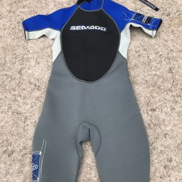 Wetsuit Child Size 10 Blue Grey Black 2-3 mm New Demo Model