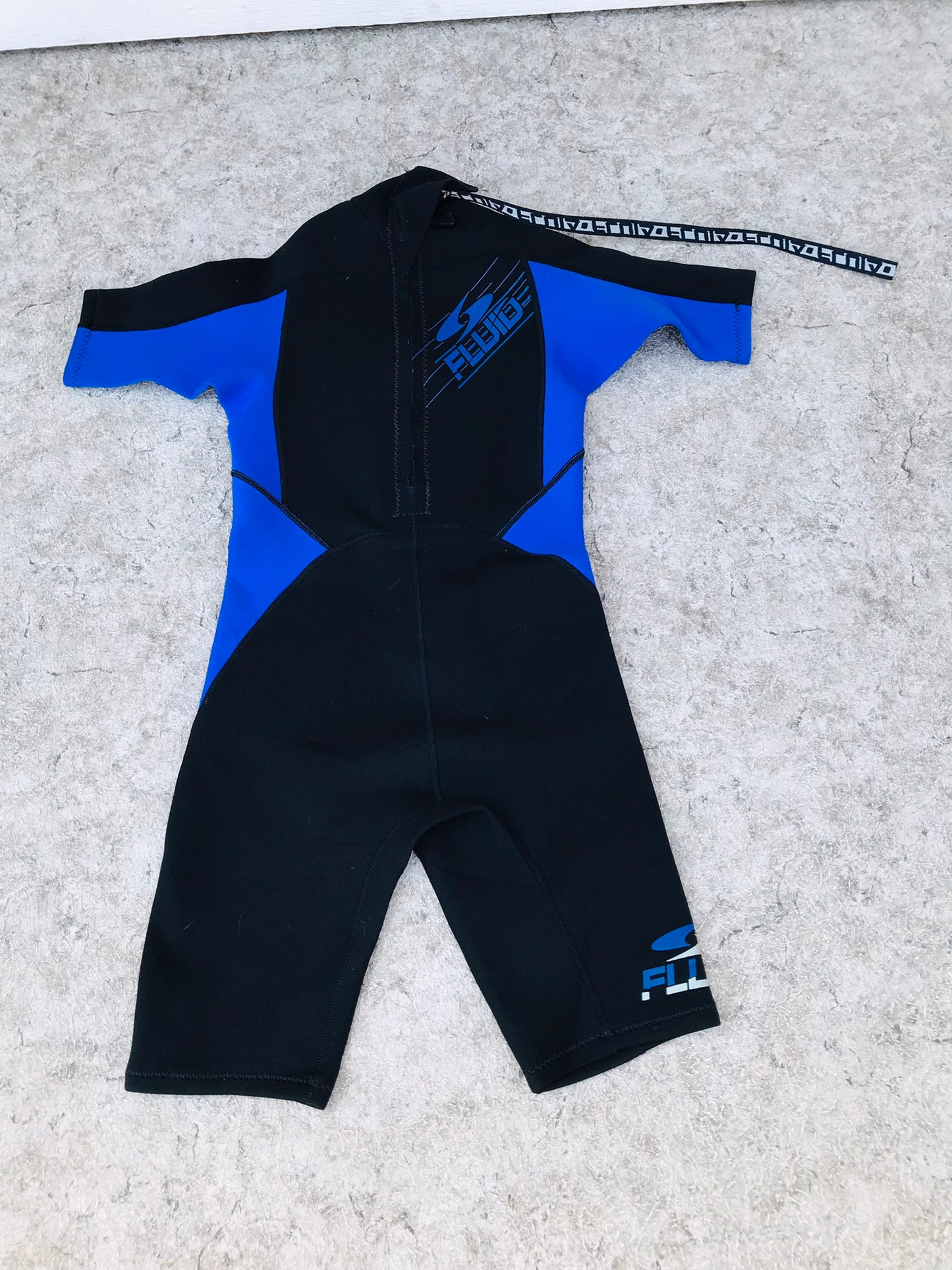 Wetsuit Child Size 10 Fluid Black Blue  2-3 mm  Excellent