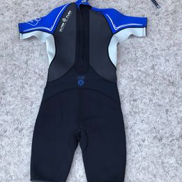 Wetsuit Child Size 12 Sea Doo 2-3 mm Neoprene Black Blue Grey New Demo Model