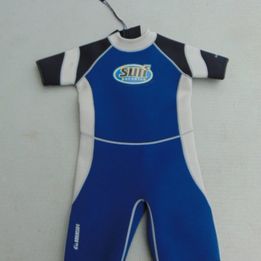 Wetsuit Child Size 14 Surf Paradise 2-3 mm Neoprene Blue Grey Small Mark