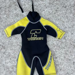 Wetsuit Child Size 4 Trigger Black Gold 2-3 mm