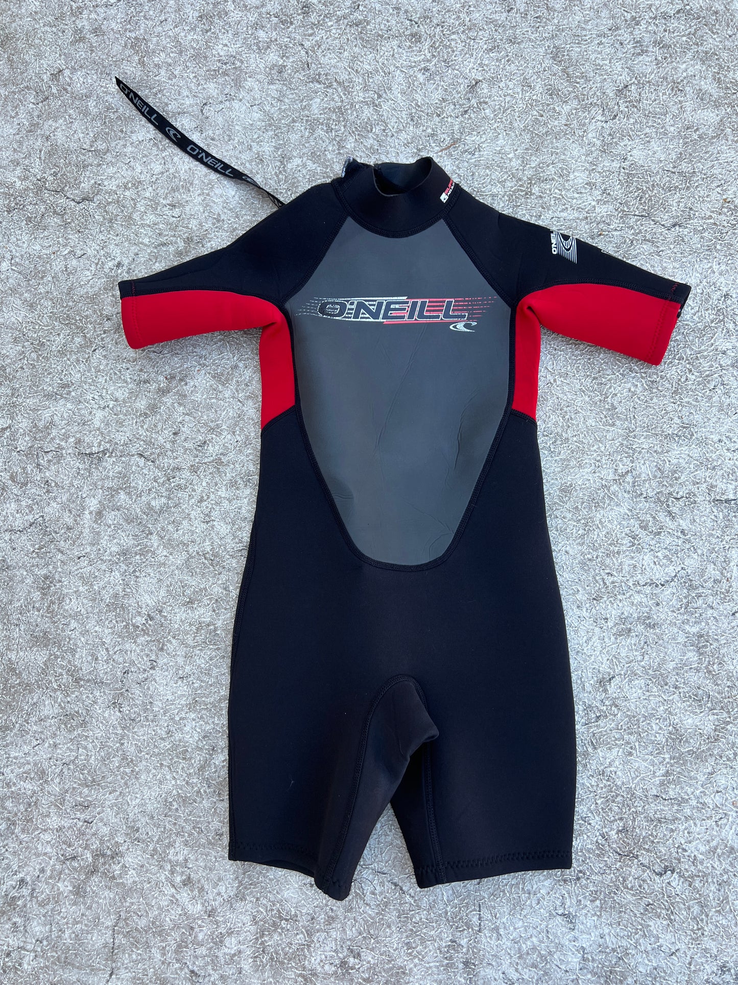 Wetsuit Child Size 6 2-3mm O'neil Black Red Excellent