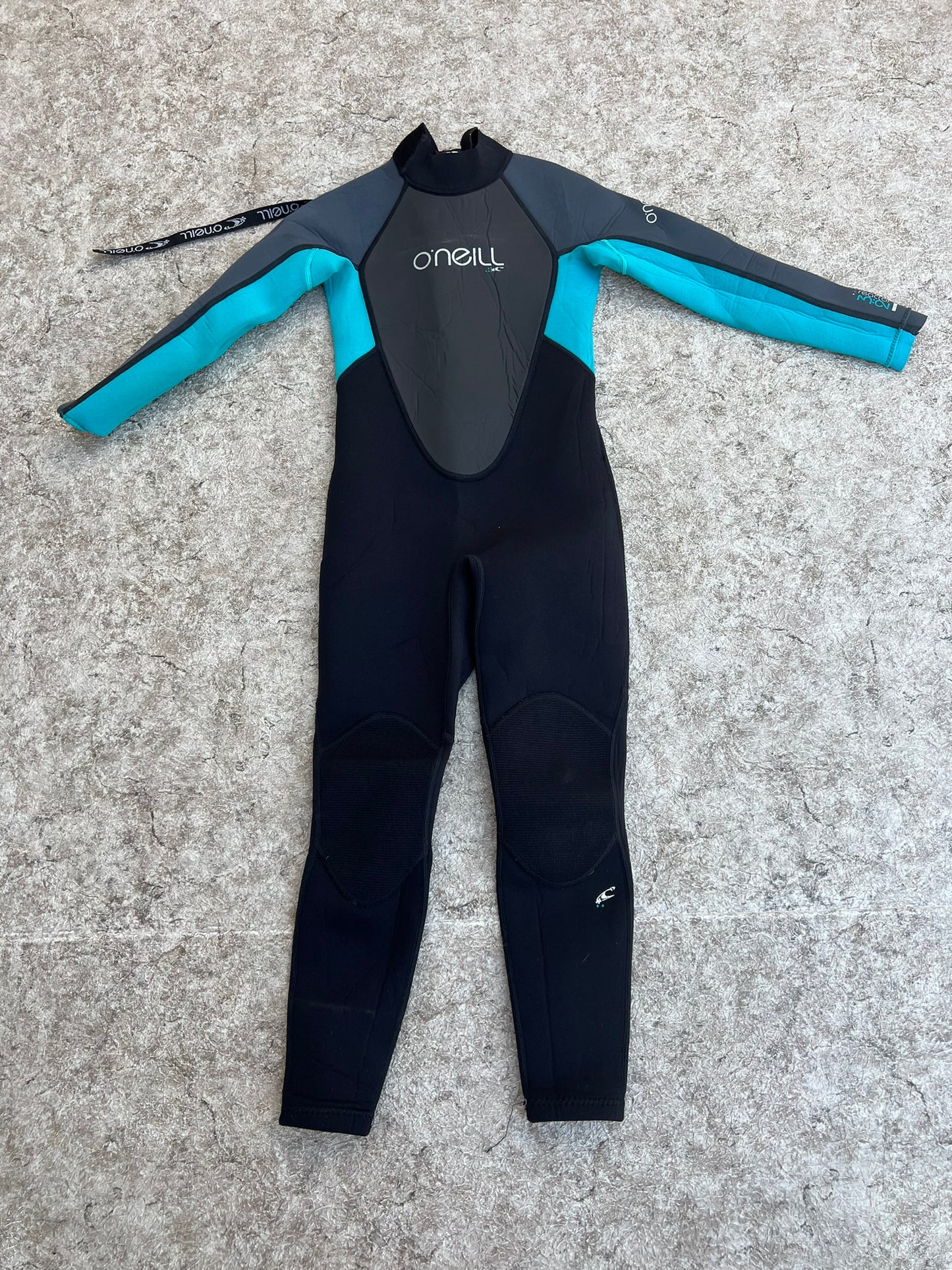 Wetsuit Child Size 6 Teal Blue Black O'Neill Full 3-2 mm Neoprene  Outstanding Quality Like New