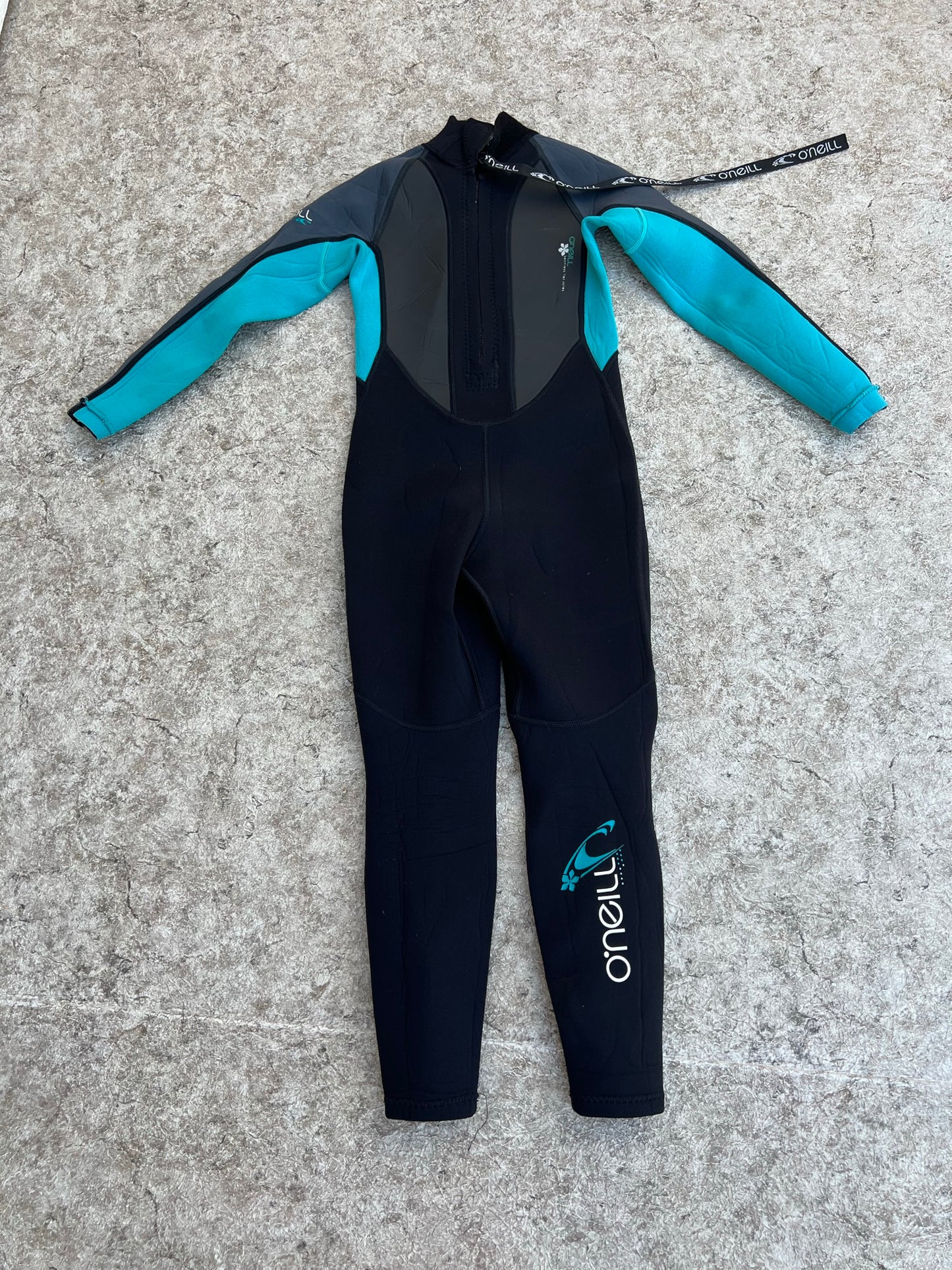 Wetsuit Child Size 6 Teal Blue Black O'Neill Full 3-2 mm Neoprene  Outstanding Quality Like New