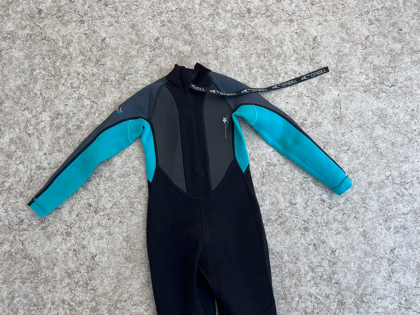 Wetsuit Child Size 6 Teal Blue Black O'Neill Full 3-2 mm Neoprene  Outstanding Quality Like New