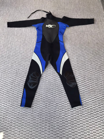 Wetsuit Full Size Men's Small 3x2x10 Black Blue Neoprene Like New