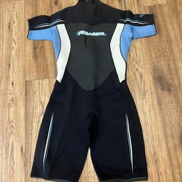 Wetsuit Ladies Size 11-12 Sea Doo 2-3 mm Neoprene Kayak Surf Paddle Board Canoe Black Blue New Demo