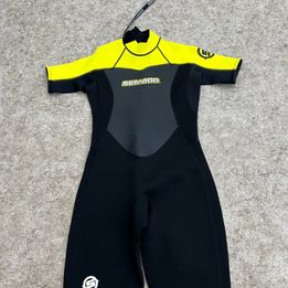 Wetsuit Ladies Size 11-12 Sea Doo Yellow Black Grey 2-3 mm Surf Ski Kayak Paddleboard Water Ski New