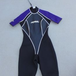 Wetsuit Ladies Size 7-8 Jobe 2-3 mm Neoprene Purple Grey Excellent