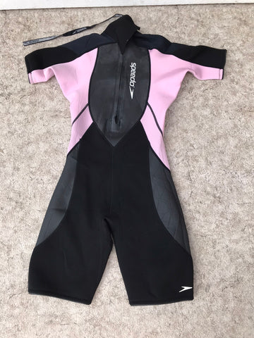 Wetsuit Ladies Size 7-8 Speedo Pink Black 2-3mm Neoprene Like New