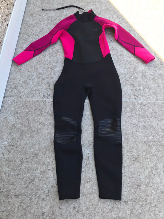 Wetsuit Ladies Size 8-10 Full 2-3 mm Surf, Kayak, PaddleBoard Black Fushia As New MTN Warehouse