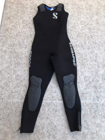 Wetsuit Ladies Size Small Full John Scuba Pro Neoprene Black 5 mm Surf Water Ski Kayak Paddleboard Canoe Sail