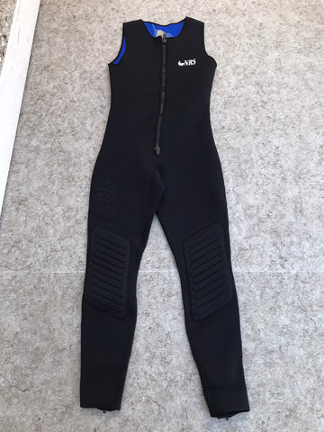 Wetsuit Ladies Size X-Large Full John NRS Black Blue 3 mm Surf Water Ski Kayak Paddleboard Canoe Sail As New