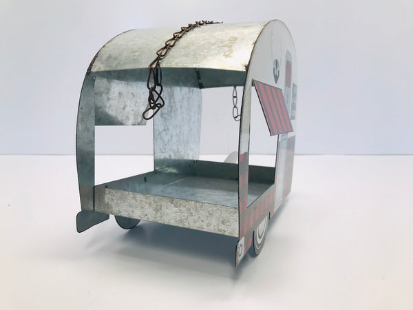 Wild Bird Feeder Fun Camper Camping Aluminum Seed Feeder NEW Adorable 9x10 inch