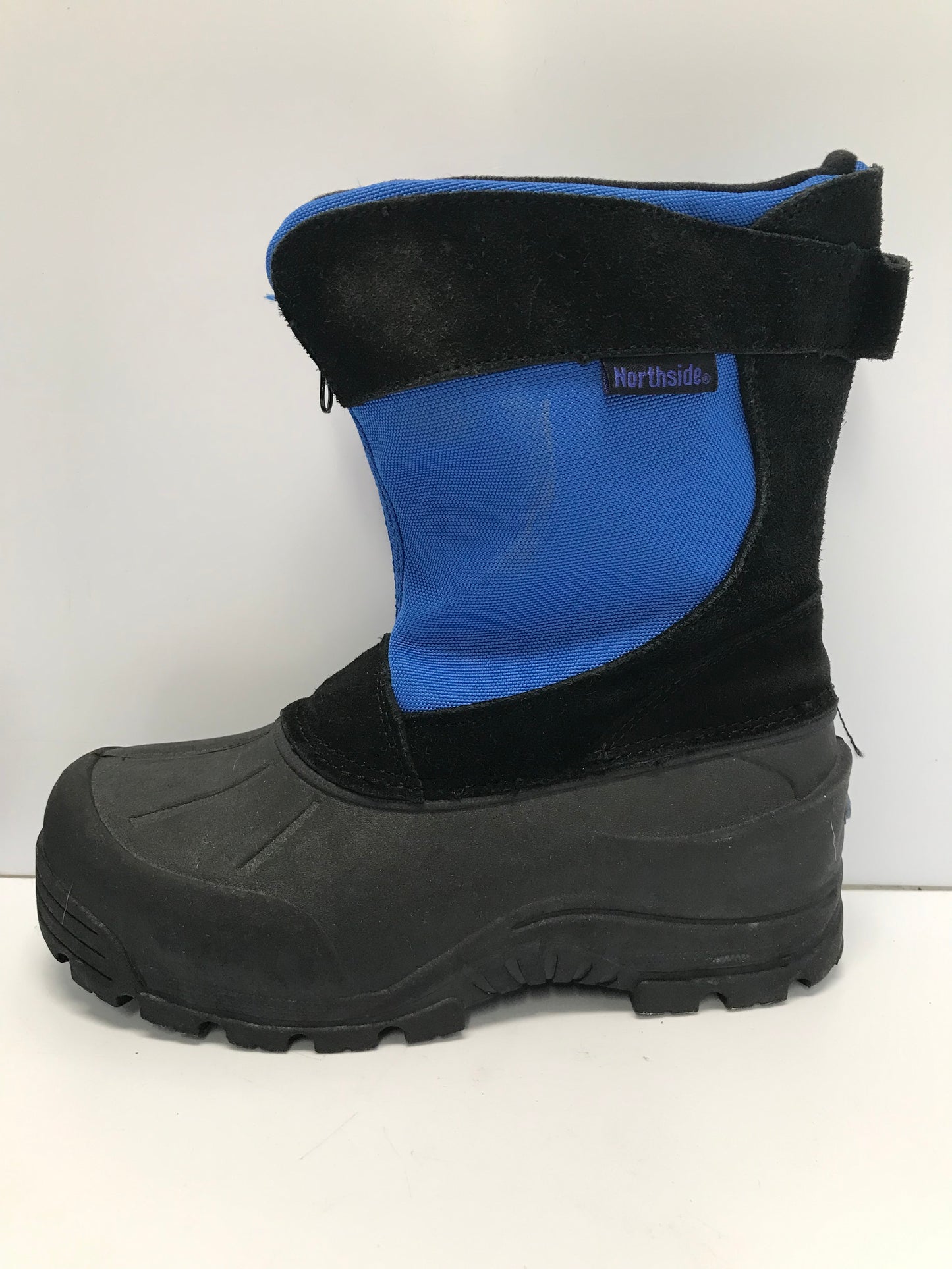 Winter Boots Child Size 4 Canadian Blue Black With Liner Like New