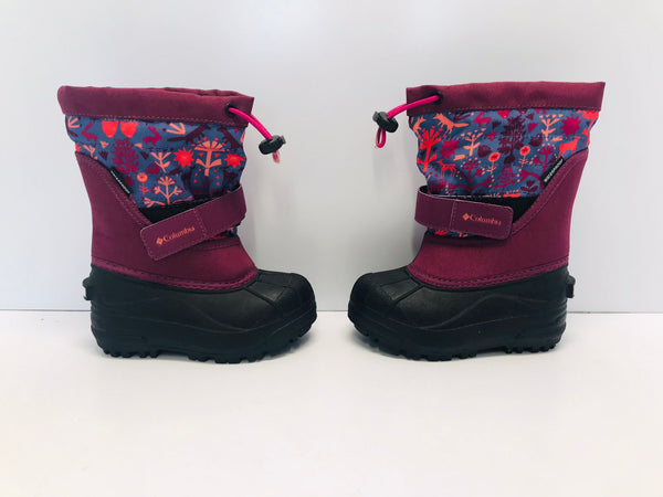 Winter Boots Child Size 1 Outbound Black Purple With Liner New