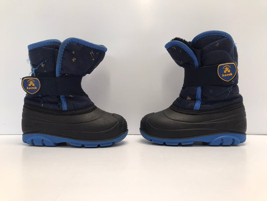 Winter Boots Child Size 9 Toddler Kamik Blue Faux Fur