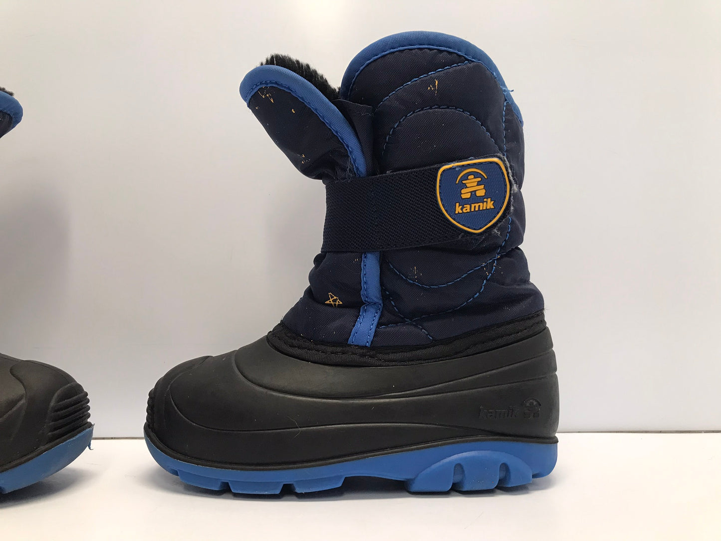 Winter Boots Child Size 9 Toddler Kamik Blue Faux Fur