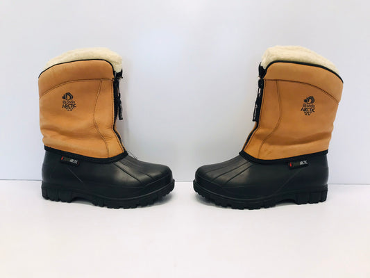 Winter Boots Ladies Size 7 Blondo Arctic Leather With Felt Liner Zip Up Waterproof Outstanding