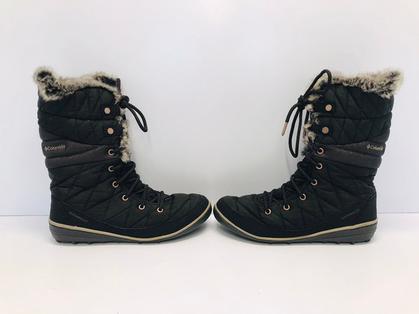 Winter Boots Ladies Size 9.5 Columbia Women's Minx Mid III Waterproof Faux Fur Rubber Soles NEW