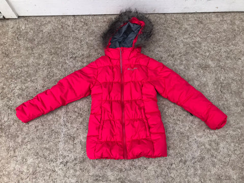 Winter Coat Child Size 12 Columbia Fushia Faux New Demo Model