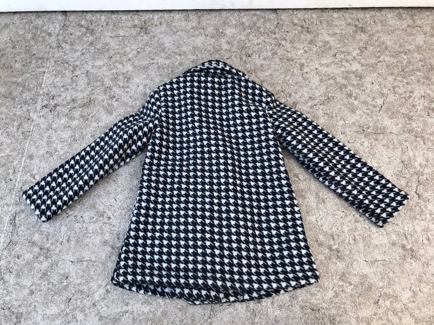 Winter Coat Child Size 4-5 Dress Coat Nicole Miller Black White New Demo Model