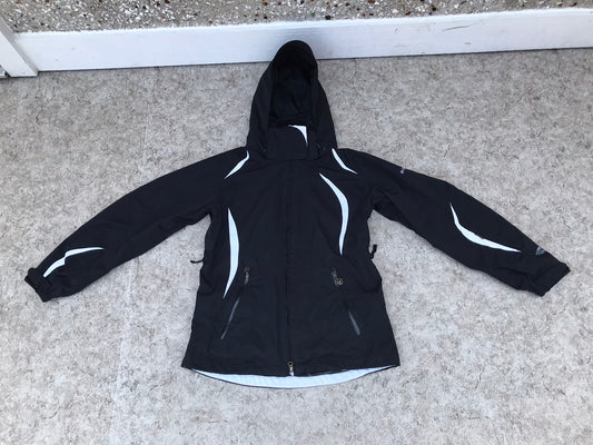 Winter Coat Ladies Size Small Columbia Waterpoof Snow Belt and All Zippers Sealed Black Gold Outstanding Quality New Demo Model
