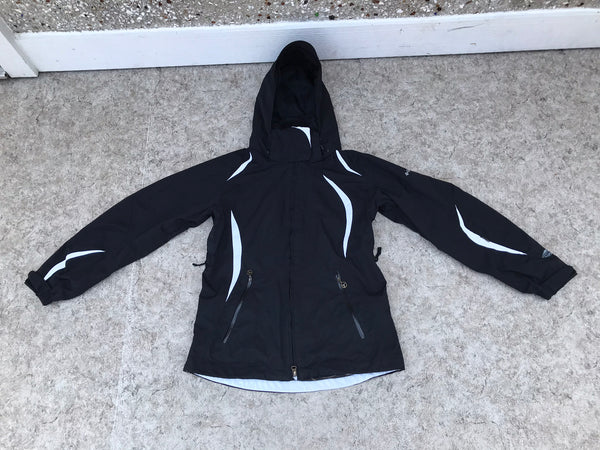 Winter Coat Ladies Size Small Columbia Waterpoof Snow Belt and All Zippers Sealed Black Gold Outstanding Quality New Demo Model
