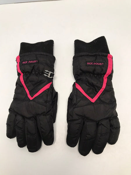 Winter Gloves And Mitts Child Size 7-9 Hot Paws Black