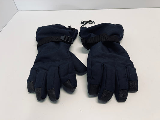 Winter Gloves Mitts Men's Size M-L With Liner Marine Blue