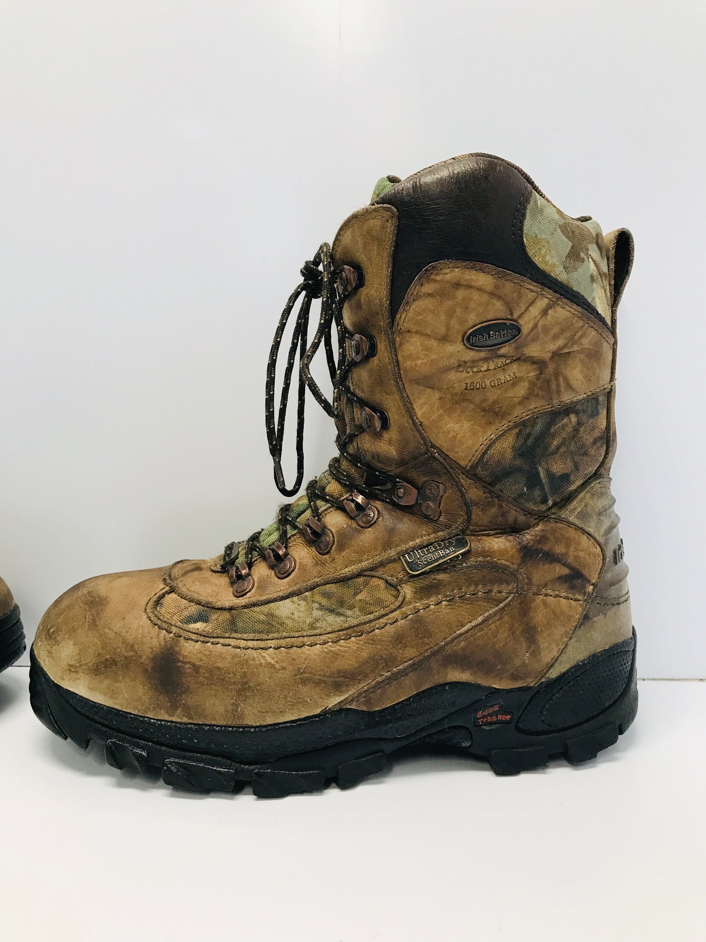 Winter Rugged Boots Men's Size 10 Irish Setter Redwing 1600 Gram Buck Tracker Scent Ban -70 to +30 Degree Leather Ultra Dry