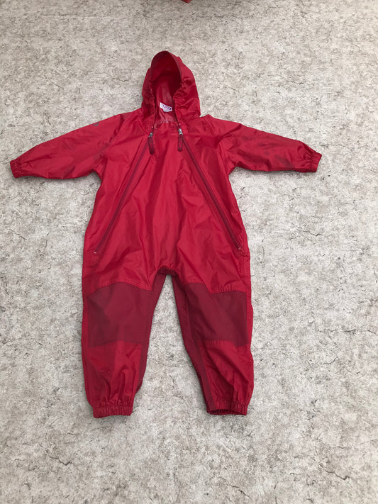 Rain Suit Child Size 4 Muddy Buddy Tuffo Pants Coat Red