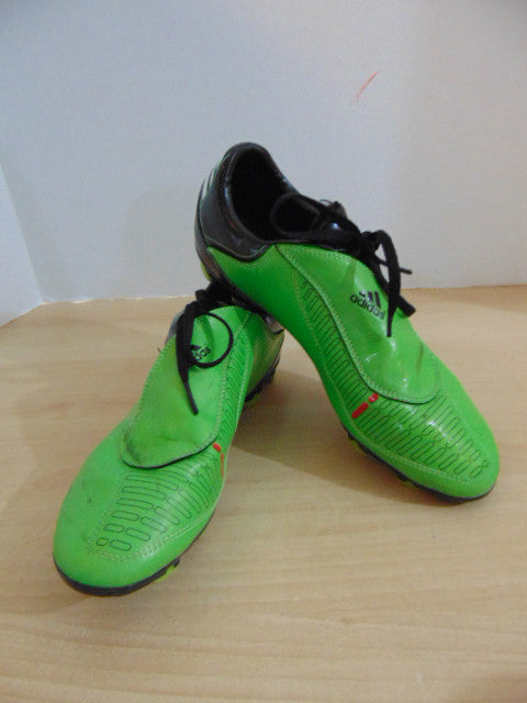 Soccer Shoes Cleats Men's Size 9 USA Adidas F10 Green Black Some Marks