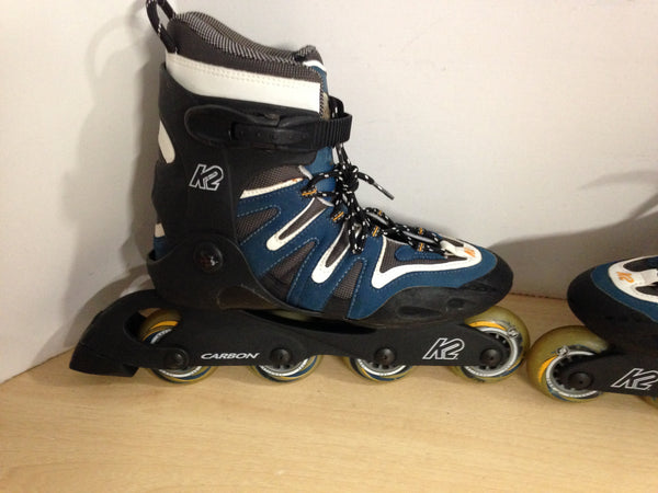 Inline Roller Skates Ladies Size 9 K-2 Blue Grey
