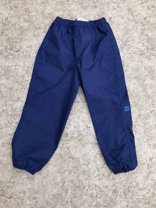 Rain Pants Child Size 8 MEC Marine Blue Excellent As New