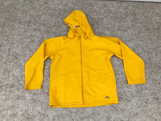 Rain Coat Child Size 12 Helly Hansen Waterproof Yellow Excellent