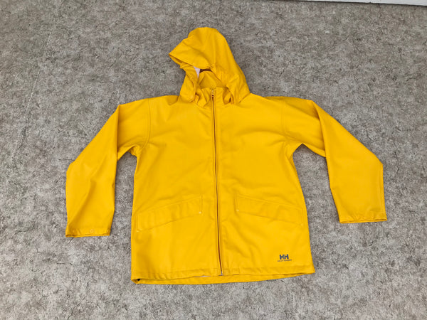Rain Coat Child Size 12 Helly Hansen Waterproof Yellow Excellent