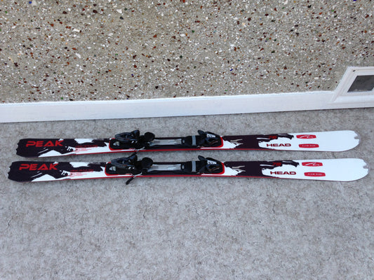 Ski 172 Head Peak Parabolic Twin Tipped Black White Red With Bindings
