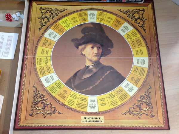 Game Materpiece The Art Auction Game Vintage 1970 Complete